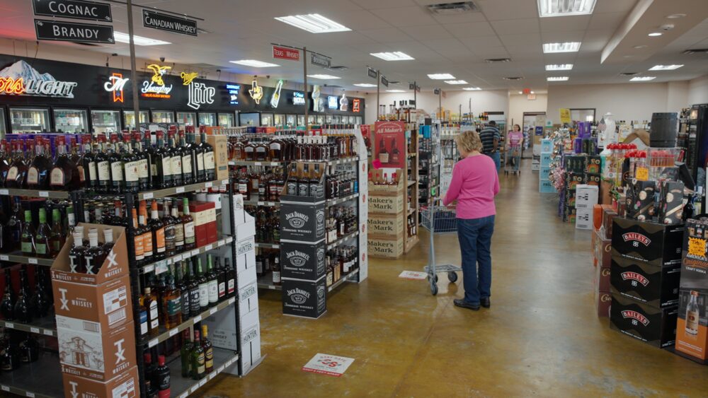 Beer coolers and cases at Crystal Springs